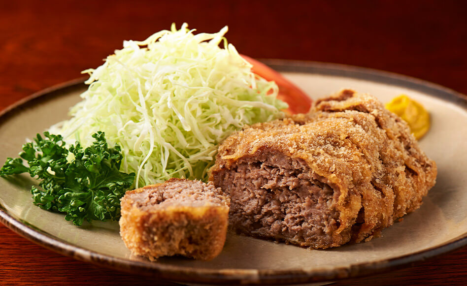 常陸牛のメンチカツ