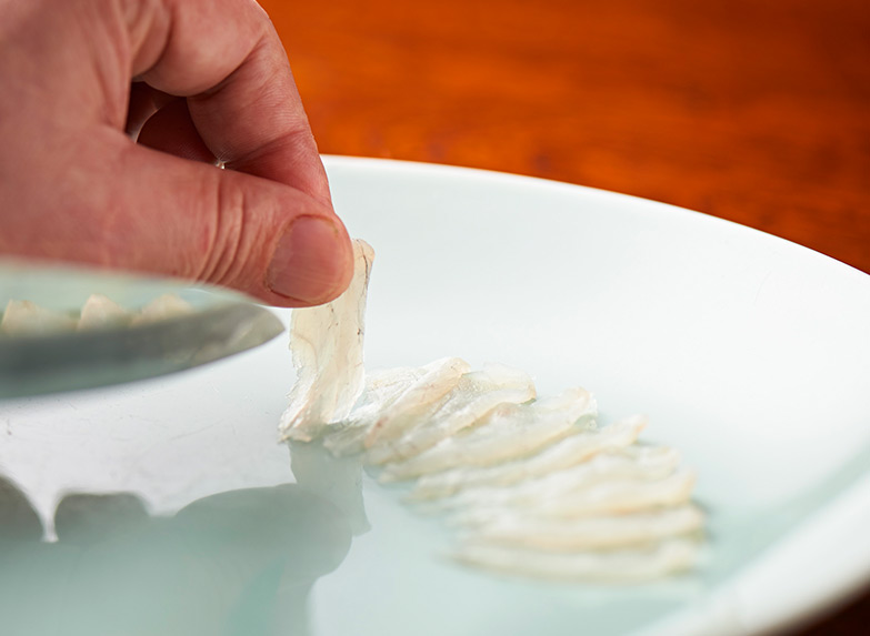 盛り付けシーン